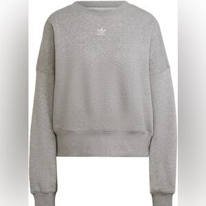 Women’s adidas essentials embroidered sweatshirt gray 1X